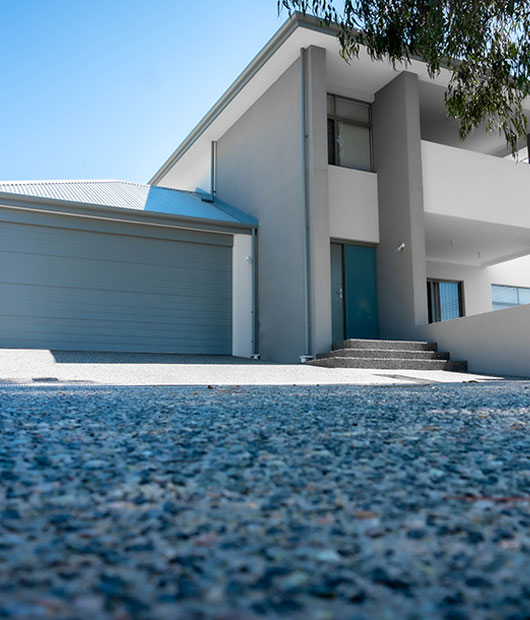 decorative driveway done installed by coastcrete